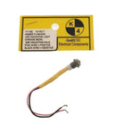K4 17-152, 12V DC AMBER Flashing LED Indicator Light with Chrome Bezel