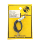 K4 17-215-1, 12V AC/DC GREEN Incandescent Indicator Light with Chrome Bezel