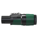 NL4FXX-W-S, Neutrik 4-Pole SpeakON Cable Connector for Cable Diameters 6 to 12mm