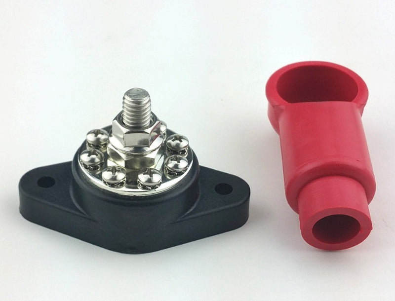 K4, K-Four 19-455, 150A @ 48V DC max, Power Stud Post with 8 Screw Terminals