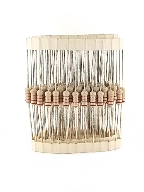 100 Pack of 2.2 Ohm 1 Watt 5% Flame Retardant Resistors