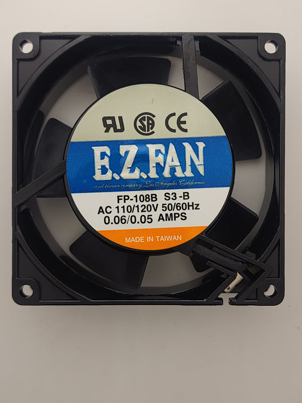 FP-108B 120 VAC 0.06A 92x92x25mm Black Metal Fan EZ-Fan