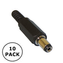 219B-10PK, Philmore 10 PACK 2.1mm I.D. x 5.5mm O.D. Coaxial Power Plug