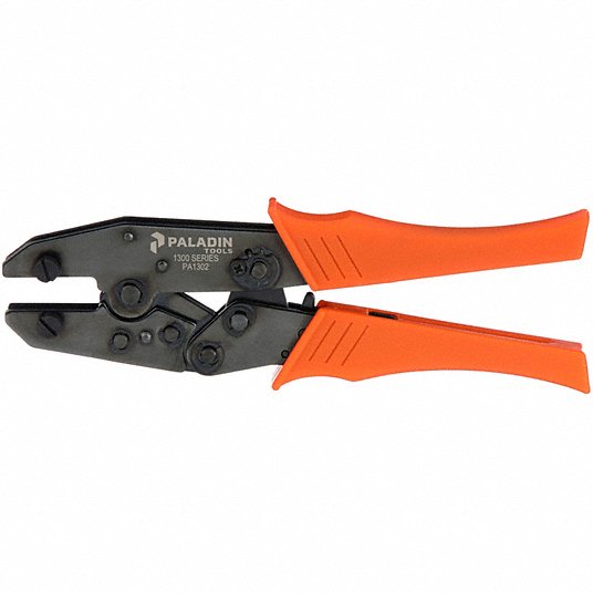 PA1302 Roll over image to zoom.  Product Image Feedback Compare PALADIN Ratchet Crimper: For Coax Connectors/Modular Plug Connectors, Coax, 9 in Overall Lg