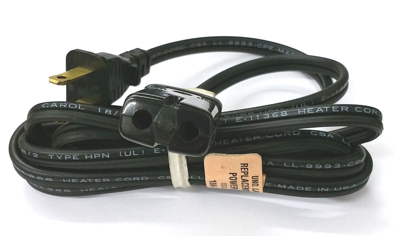 70924 HPN E11138/22-BU, 2C 18AWG 10A@125V 1250W Miniature Plug Appliance Cord