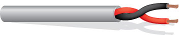 224BK1000, WEP 18/2 Speaker Cable CMR 1000 ft