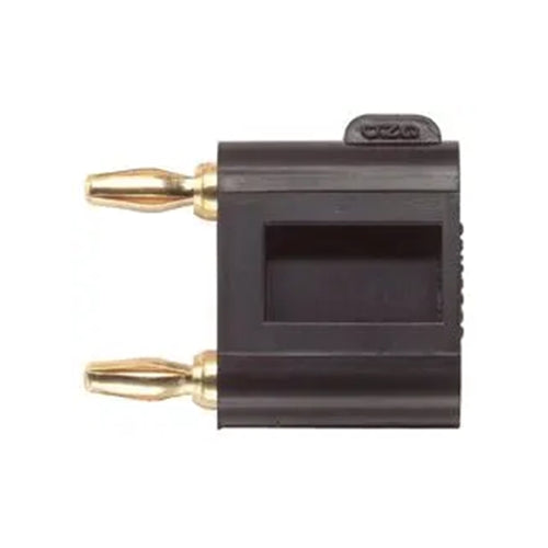 Pomona 2244-0, BLACK Miniature Double Banana Plug With Set Screws ~ 5A@2,500V DC
