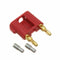 Pomona 2244-2, RED Miniature Double Banana Plug With Set Screws ~ 5A@2,500V DC