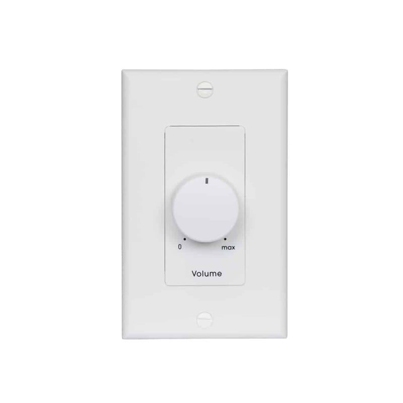 25LVC-DW Lowell - 25W Mono Volume Control with 1-Gang Decorator Wall Plate, White