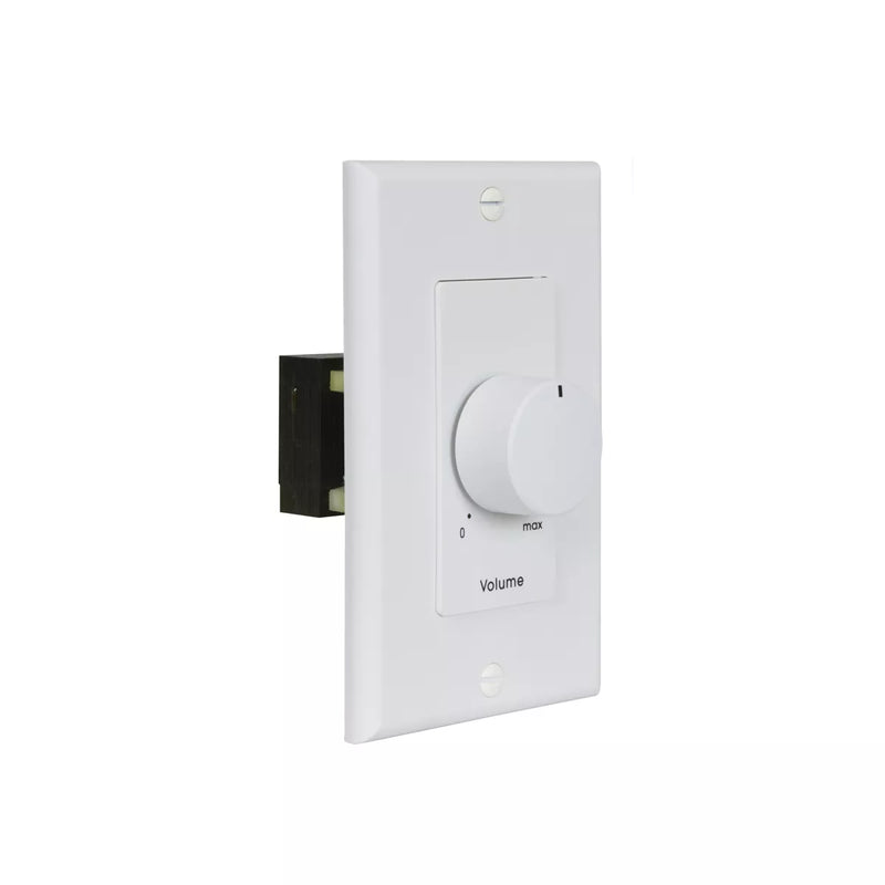 25LVC-DW Lowell - 25W Mono Volume Control with 1-Gang Decorator Wall Plate, White