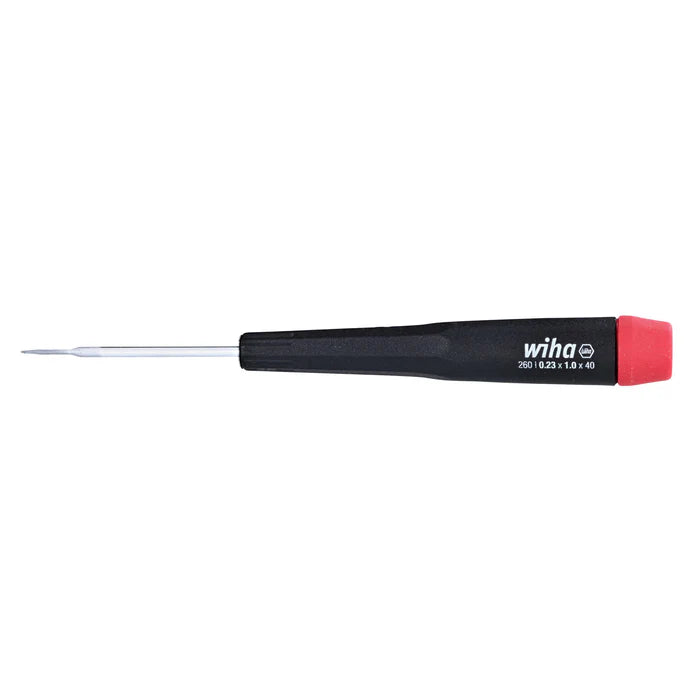 26010, Wiha Precision Slotted Screwdriver 1.0mm x 40mm
