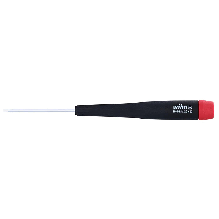 26022, Wiha Precision Slotted Screwdriver 2.0mm x 50mm