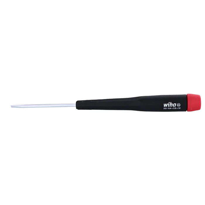 26025, Wiha Precision Slotted Screwdriver 2.5mm x 50mm