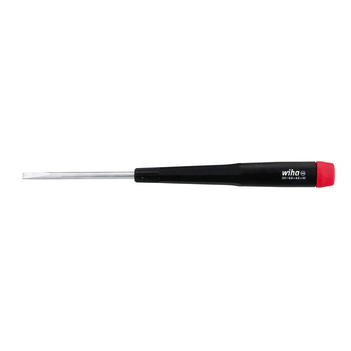 26040, Wiha Precision Slotted Screwdriver 4.0mm x 60mm