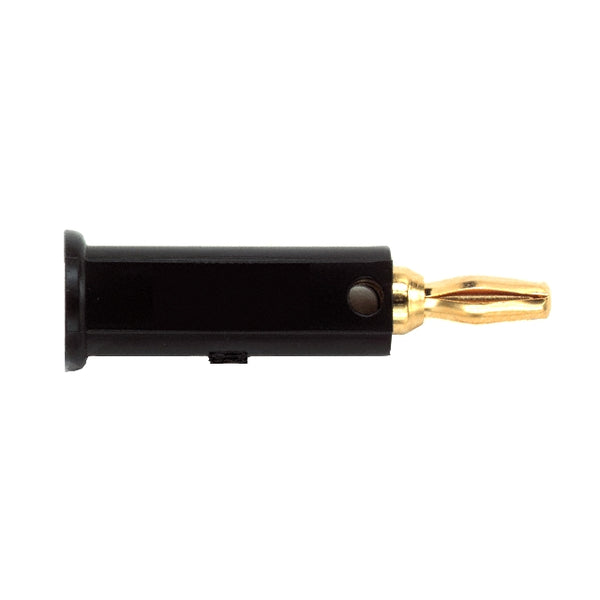 Pomona 2944-0, BLACK Miniature Banana Plug With Set Screw ~ 5A@2,500V DC