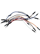 MVDUPONT-M/M-10PK, MVO Breadboard Jumper Wires Male to Male 6'' Length 0.1'' Square Head 10-Pack 10 Colors 24AWG by Hellotronics (15CM, 1P M/M)