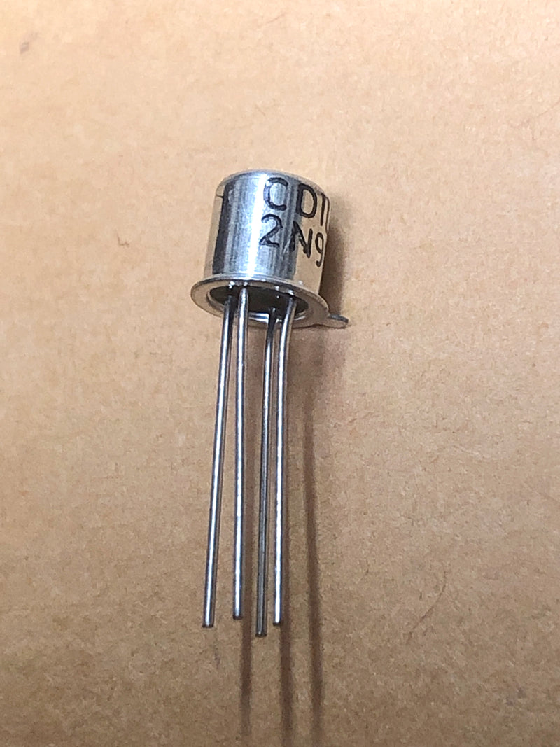 CDIL 2N918, NPN Transistor 50mA@30V VHF/UHF Amplifier Mixer & Oscillator ~ TO-72