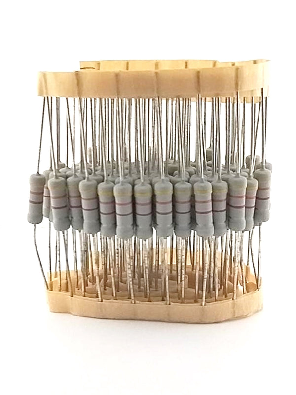 100 Pack of 4.3K Ohm 2 Watt 5% Flame Retardant Resistors