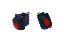 Philmore 30-12322, SPST ON-OFF Red Lit Rocker Switch 20A@12V DC