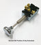 30-17408, SP3T 30A 12V DC, OFF-ON-ON Auto or Marine Push-Pull Headlight Switch