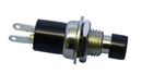 66-2414, SPST ON-(OFF) Momentary OFF BLACK Push Button Switch 1A @ 125V AC