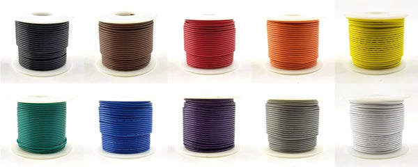 10 Color Assortment 22AWG Solid UL1007 PVC Hook Up Wire 100ft Rolls 300V