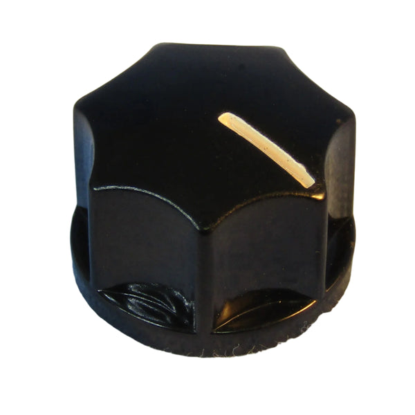 3010, Philmore 1/4" Shaft 3/4" Diameter Fluted Knob with Indicator Line