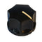 3010, Philmore 1/4" Shaft 3/4" Diameter Fluted Knob with Indicator Line