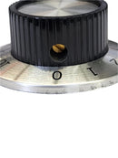 3045, Philmore 1/4" Shaft 1-7/16" Diameter Splined Knob w/ 0 ~ 10 Numbered Skirt
