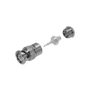 31-4541, Amphenol BNC 3 Piece Wedge/Solder Quicktrim Plug for RG-59 & RG-62 Coax