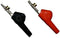 MVTP330, MVO Alligator Clip Bed of Nail and Single Spike Angled Nose Large Test Probe 1 Pair Red/Black