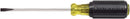 612-4, Klein Tools 612-4 Screwdriver, Made in USA, Flat Head Terminal Block Screwdriver, 1/8-Inch Cabinet Tip, 4-Inch Round Shank, TB-DIN