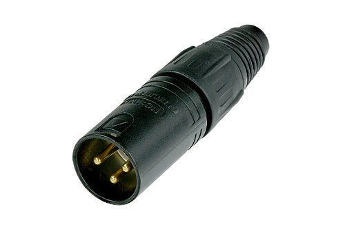 NC3MXX-B, ProCo  Neutrik NC3MX-B X-SERIES 3 PIN MALE XLR CABLE CONNECTORBLK/GOLD