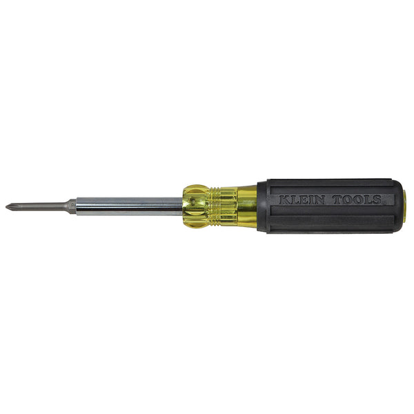 32559, Klein Multi-bit Screwdriver / Nut Driver, Extended Reach 6-in-1 Tool with Nut Driver, Phillips and Slotted Bits
