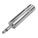 35-506, Calrad 1/4" Mono Jack to 3.5mm (1/8") Mono Plug Adapter ~ Metal Body