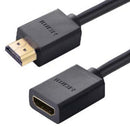 35-734, Calrad 4K Slim HDMI Type A Male to HDMI Type A Female High Speed Adapter Cable, 6 in. Long