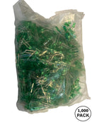 3MMLED-GREEN-1K, 1,000 Pack 3mm Green Diffused LEDs 3V@20mA (Resistor Required)