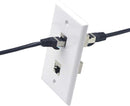 MV33867 RJ45 Cat6 Shielded in-line Coupler, Cat 6 Female to Female Keystone Jack 8P8C Cat5e Modular Connector with Keystone Latch