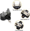 IS-6MM-2, MVO  Black Power Stud Junction Post, M6 Dual Power Distribution Block