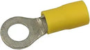 81RNYD5-25, Straightline, 12-10 AWG(Yellow) Flared Vinyl Insulated Electrical Wiring 3/8" Ring Terminals 500 PACK
