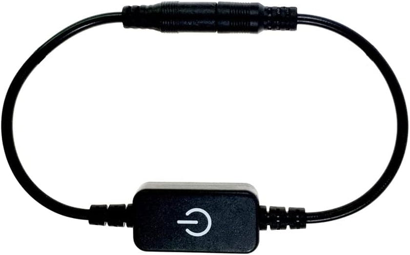 Touch LED Dimmer Generic LED Touch Inline Dimmer Switch DC 12V for LED Strip Light - Touch-Type Dimming, Black