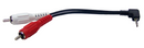 Philmore 44-293, 2.5mm Stereo Sub-Mini Male to Dual RCA Male Y-Cord 6" Length