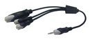 Philmore 44-332, 3.5mm Stereo Plug to (2) 3.5mm Stereo Jacks + 1/4" Stereo Jack