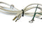 E71231518/3 SJT 7ft, White, 3 prong to solderless ends, w