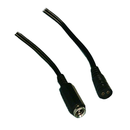 Philmore 48-1258, 2.1mm x 5.5mm Jack to 2 Pin Jack DC Extension Cord - 6 Inch