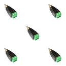 48-1293-5PK, Philmore 5 Pack of RCA Male Plup to Screw Terminal Adapters