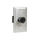 50LVC Lowell - 50W Mono Volume Control with 1-Gang Standard Stainless Steel Wall Plate & Black Knob