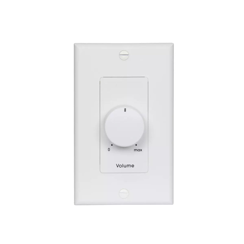 50LVC-DW Lowell - 50W Mono Volume Control with 1-Gang Decorator Wall Plate, White