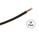 30' Length 16 Gauge 16AWG BLACK GPT PVC Stranded 50V Automotive Hook Up Wire