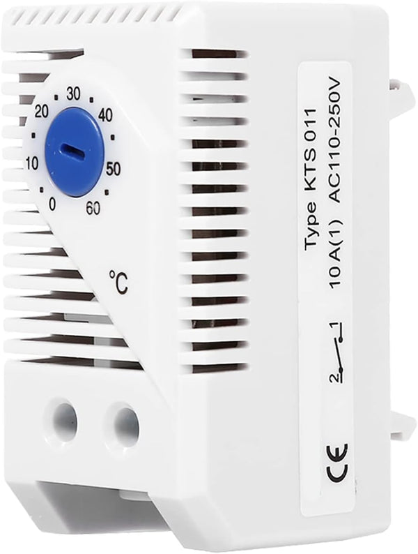 KTS011 0-60°C. MVO  Adjustable Compact Normally Open/Closed Temperature Controller Switch